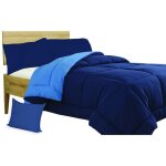 Couette bl couette unie bleu - bluette double face hiver 350 gr. avec federa arredo simple et demi cm. ...