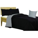 Couette nr couette unie noir - gris double face hiver 350 gr. simple 1 square cm. 180 x 260 millim�tre ...