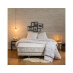 Couette segmentable pour lavage facile - 220x240cm - blanc