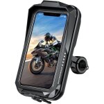 (couleur:pour guidon 22 - 32mm)support t�l�phone moto / v�lo �tanche, porte t�l�phone universel 360 degr�s ...