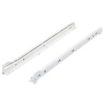 Coulisse � galets 30kg blanc cr�me sortie simple 250mm blum cou230250bc