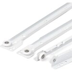 Coulisse tiroir 400 mm - lot de 2 (1 paire) rails pour tiroir coulissants, en blanc, syst�me de glissi�re ...