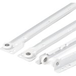 Coulisse tiroir 400 mm - lot de 2 (1 paire) rails pour tiroir coulissants, en blanc, syst�me de glissi�re ...