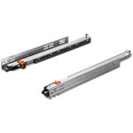 Coulisse de tiroir bois sortie totale progressa push - longueur : 500 mm - salice