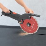 Coupe b�ton circulaire, 3000w scie � b�ton coupe de 110mm, livr� avec connecteur et pompe de pompage, ...
