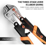 Coupe - boulons, acier coupe - fils de 8in c�ble cr - v robuste, cha�ne, pinces � ressort avec poign�e ...