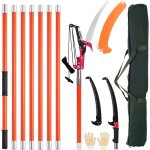 Coupe branche telescopique, 2m - 8m scie � �laguer t�lescopique, elagueuse sur perche pour tailler les ...