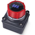 Coupe circuit batterie avec voltm�tre, dc 5 - 60v coupe batterie pour bateau de marine, voiture, camion, ...