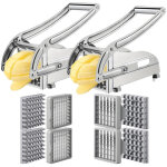 Coupe - frites professionnel � 2 lames, coupe - pommes de terre en acier inoxydable, coupe - frites, ...