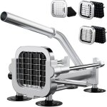 Coupe - frites professionnel, trancheuse � pommes de terre en acier inoxydable 12, 7 mm et 9, 5 mm et ...