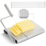Coupe - fromage - fil, coupe - fromage en acier inoxydable avec 6 fils de remplacement, coupe - beurre, ...