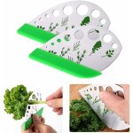 Deesse shop - coupe - l�gumes, �plucheur d'herbes � feuilles 9 trous 2 en 1 en acier inoxydable portable ...