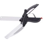 Coupe - l�gumes intelligent 2 en 1, en acier inoxydable, ciseaux � l�gumes, id�al pour les salades, les ...