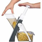 Coupe - l�gumes multifonction : rondelles, julienne, cubes, frites lame en acier inoxydable oignon, carotte, ...