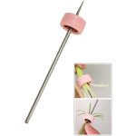 Coupe - l�gumes multifonctionnel en acier inoxydable avec lame � oignon rose [1 pi�ce rose]