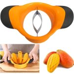 Coupe - mangue 3 en 1 : plucheur, hachoir, trancheuse et videur, lames en acier inoxydable, outil pour ...
