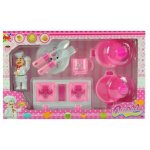 Coupe miss chef fourneau pinceaux plat avec poses jouet jeu de fille