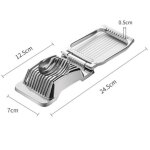 Coupe oeufs professionnel aluminium robuste, coupe oeuf durs passe au lave - vaisselle, fils de coupe ...