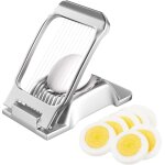 Coupe oeufs professionnel aluminium robuste, coupe oeuf durs passe au lave - vaisselle, fils de coupe ...