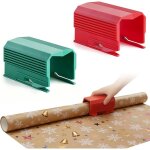 Coupe - papier d'emballage cadeau, 2 pi�ces - massicot rouleau de papier de no�l, utilis� pour le papier ...