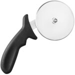 Coupe - pizza - coupe - pizza professionnel - lame en acier inoxydable - manche en plastique noir - coupe ...