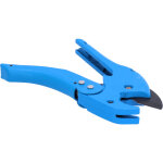Coupe - tube manuel � cr�maill�re pvc avec boucle pour tuyaux et flexibles - outil de plomberie bleu