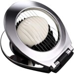 Coupe - ?ufs en acier inoxydable pour ?ufs et ?ufs avec 2 en 1 tranches en mtal durable
