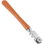 Coupe - verre 130mm professional six wheel glass cutter craft kit de coupe outil avec poign�e en bois ...