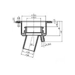 Imline - coupelle de remplissage courte noire � clef + bouchon