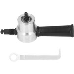 Coupeur de grignoteuse de t�le � double t�te, outil de coupe de grignoteuse �lectrique en alliage d'aluminium ...