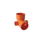 Coudes de wc 2 raccords en pvc orange dimensions : diam. 100 raccord diam. 40