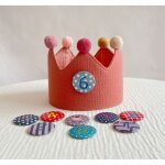 Couronne d'anniversaire pour enfants ? chapeau d'anniversaire en feutrine avec chiffres de 1 � 8, chapeau ...