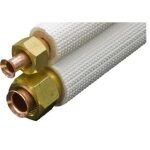 Couronne liaison frigorifique cuivre double 1 / 4 - 1 / 2 - 5 ml - avec dudgeons Couronne liaison frigorifique cuivre double 1 / 4 - 1 / 2 - 5 ml - avec dudgeons