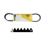 Courroie 1240 j6 pour lave linge whirlpool 480111100187