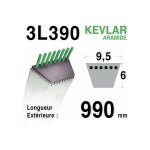 Courroie 3l39 - 9, 5 mm x 990 mm