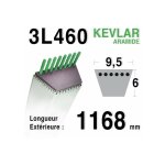 Courroie 3l46 - 9, 5 mm x 1168 mm