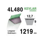 Courroie 4l48 - 4l480 mtd 7540200 754 - 0200 7540276 john deere 44483 murray 20556 - 37x2 - 25121