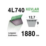 Courroie 4l740 - 4l74 ayp - roper 8845 mtd - motostandard 75239 murray 23496 - 37x19