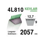Courroie 4l810 - 4l81 ayp - roper - bernard loisirs 108103 x - 134461 x - 140294 husqvarna 532140294 ...