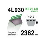 Courroie 4l930 - 4l93 ayp - roper 120301 - 180215 amf - noma 303243 murray 37 x 31 john deere m112674 ...