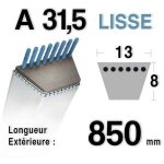 Courroie a31, 5 - a315 - a31 - 1 / 2 - 13 mm x 8 mm longueur ext�rieure 850 mm