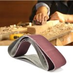 Courroie abrasive 915x100mm lot de 5 pi�ces bandes sans fin grains 80 120 150 240 400 pour ponceuse � ...