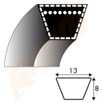 Courroie tondeuse autoport�e pour viking 61517042125 mt785