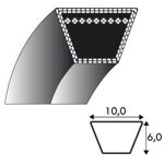 Courroie tondeuse ggp 35063902 rl534tr / tre