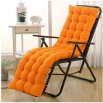 Coussin anti - glisse pour chaise longue - marque - mod�le - coussin �pais pour transat - orange