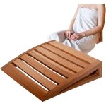 Coussin d'appui - t�te pour sauna - en bois naturel anti - d�rapant et