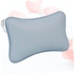 Coussin de bain ergonomique � ventouses en maille 3d bleu pour t�te et cou appui - t�te antid�rapant ...
