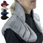 Coussin chauffant, tour de cou pour paules et nuque - gris - vivezen