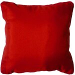 Coussin finition passepoil - 60 x 60 cm - rouge - livraison gratuite