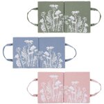 Esschert design - coussins pour les genoux assortis 3 pices vert / rose / bleu